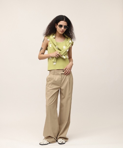 leinwande（ラインヴァンド）の「Relaxed Suits Trousers（スラックス・レディース・グレー/ベージュ・SMALL/MEDIUM）」の10枚目の写真