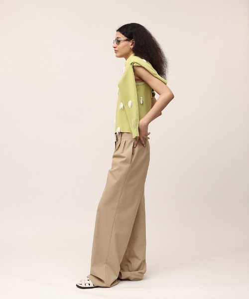 leinwande（ラインヴァンド）の「Relaxed Suits Trousers（スラックス・レディース・グレー/ベージュ・SMALL/MEDIUM）」の9枚目の写真