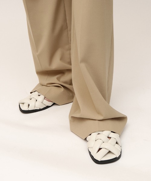 leinwande（ラインヴァンド）の「Relaxed Suits Trousers（スラックス・レディース・グレー/ベージュ・SMALL/MEDIUM）」の6枚目の写真