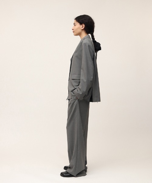 leinwande（ラインヴァンド）の「Relaxed Suits Trousers（スラックス・レディース・グレー/ベージュ・SMALL/MEDIUM）」の15枚目の写真