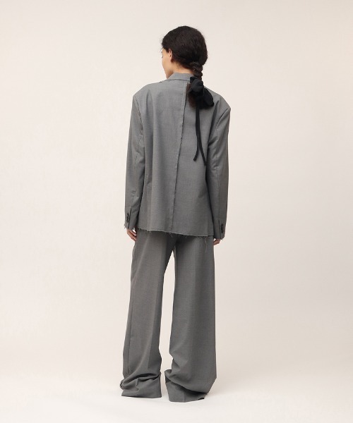 leinwande（ラインヴァンド）の「Relaxed Suits Trousers（スラックス・レディース・グレー/ベージュ・SMALL/MEDIUM）」の14枚目の写真