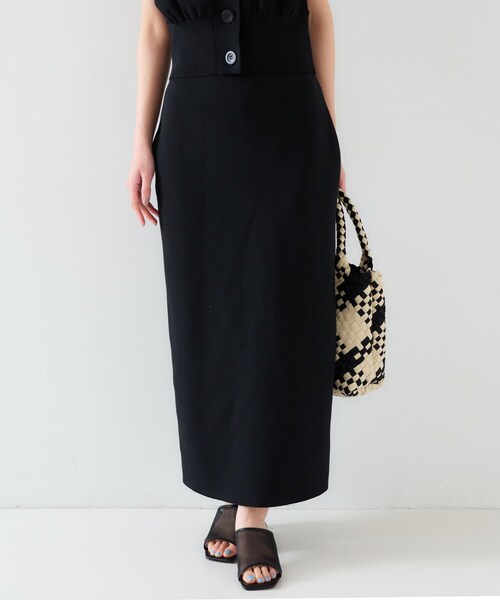 UNTITLED(アンタイトル)の「【セットアップ可能】ペンシルニットスカート(スカート・レディース・ブラック/オリーブ/ベージュ・00/02/04/44/48)」の5枚目の写真