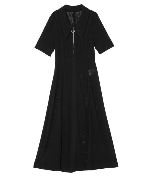 LAGUNAMOON(ラグナムーン)の「メッシュレースカラーネックワンピース(ワンピース・レディース・ブラック/ブラウン・MEDIUM/SMALL)」の10枚目の写真
