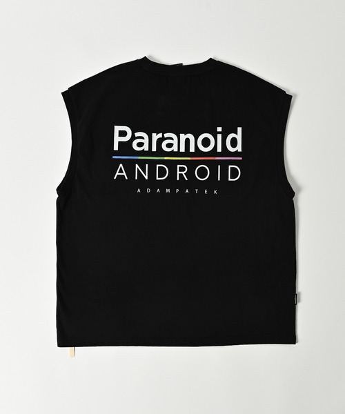 ADAM PATEK(アダムパテック)の「【ADAMPATEK/アダムパテック】pparanoid sleeveless/パラノイドプリントノースリーブ(Tシャツ/カットソー・レディース・ブラック/パープル/ホワイト・2/1)」の5枚目の写真