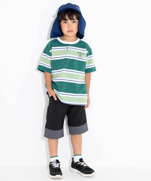 WASK（ワスク）の「サンシールドナンバリングキャップ(52~56cm)（キャップ・キッズ・ベージュ/ネイビー・L/M）」の3枚目の写真