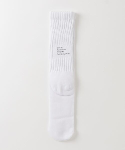 UNDERSTATEMENTs（アンダーステイトメント）の「【ユニセックス】バックロゴプリントソックス（ソックス/靴下・メンズ・グレー/ブラック/ホワイト/ベージュ・FREE）」の12枚目の写真