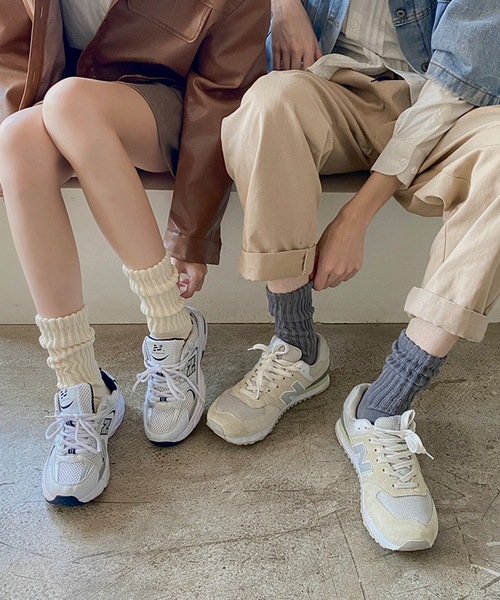 UNDERSTATEMENTs（アンダーステイトメント）の「【ユニセックス】バックロゴプリントソックス（ソックス/靴下・メンズ・グレー/ブラック/ホワイト/ベージュ・FREE）」の4枚目の写真