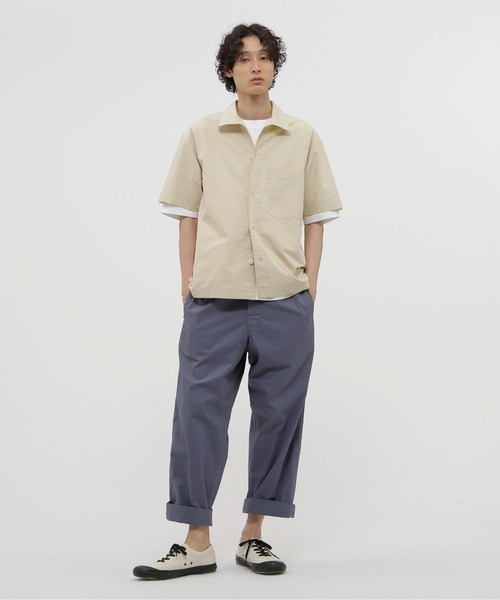 MHL.（エムエイチエル）の「COTTON CORD SHIRTING（シャツ/ブラウス・メンズ・チャコール/オフホワイト・SMALL/MEDIUM/LARGE）」の3枚目の写真