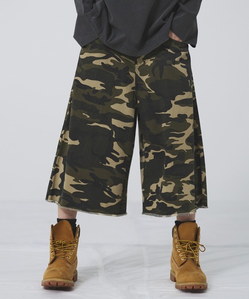 MSG（エムエスジー）の「ヴィンテージ加工オーバーバギージョーツ　ハーフデニム【UNISEX】（デニムパンツ・メンズ・ブラック/ブルー/カモフラージュ/ブラウン/ブラック系/ブルー系・S/M/L/XL）」の6枚目の写真