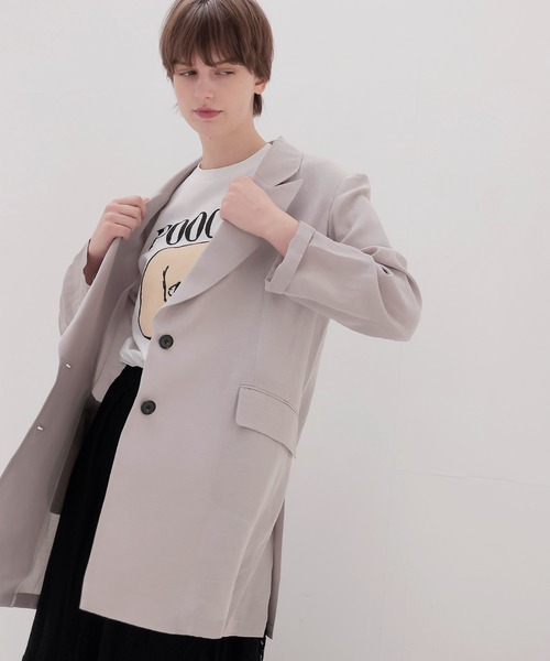 【新品】ドレスレイブ　リネンジャケット セール】B7 / linen slab boyfriend jacket(リネンスラブボーイ