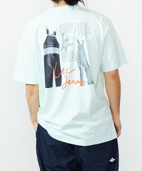 関税送料込【OFF‐WHITE】バック プリント Tシャツ チャコール Lee/リー バックプリントTシャツ（Tシャツ/カットソー）｜Lee