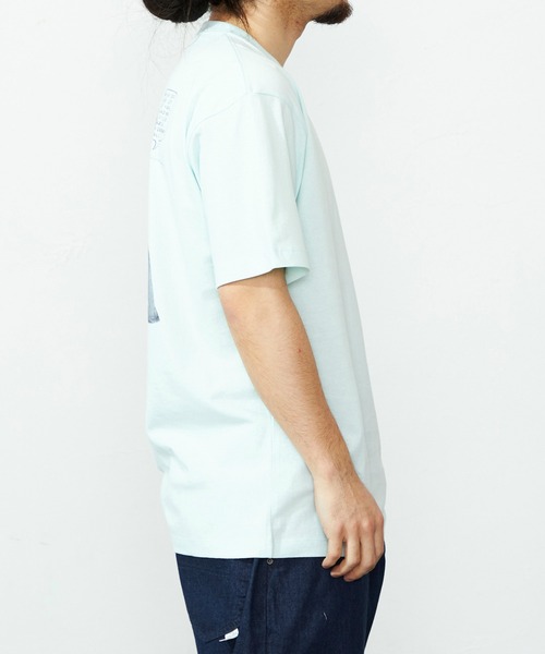 Lee（リー）の「Lee/リー バックプリントTシャツ（Tシャツ/カットソー・メンズ・サックスブルー/チャコールグレー/ホワイト/ホワイト系その他・SMALL/MEDIUM/X-LARGE/LARGE）」の11枚目の写真