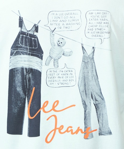 Lee（リー）の「Lee/リー バックプリントTシャツ（Tシャツ/カットソー・メンズ・サックスブルー/チャコールグレー/ホワイト/ホワイト系その他・SMALL/MEDIUM/X-LARGE/LARGE）」の10枚目の写真