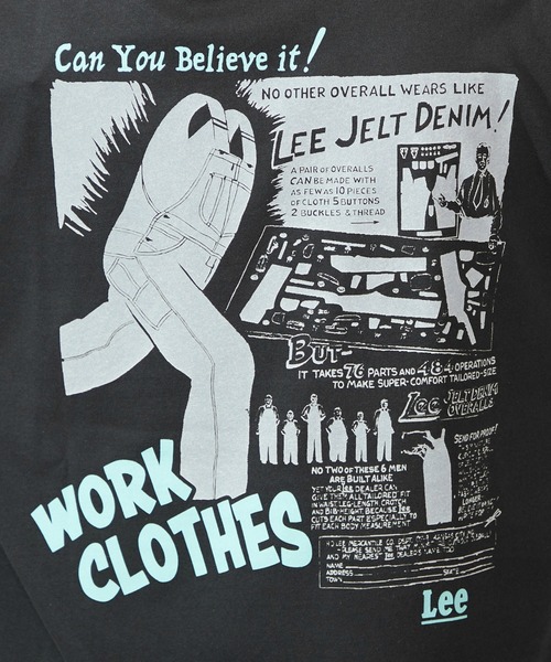 Lee（リー）の「Lee/リー バックプリントTシャツ（Tシャツ/カットソー・メンズ・サックスブルー/チャコールグレー/ホワイト/ホワイト系その他・SMALL/MEDIUM/X-LARGE/LARGE）」の15枚目の写真
