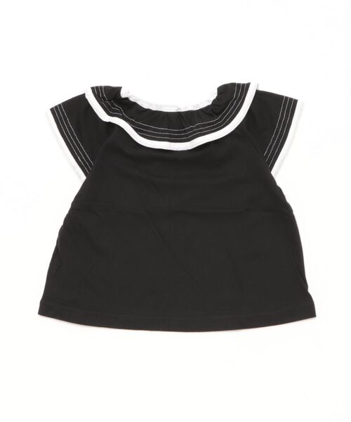 HAKKA KIDS(ハッカキッズ)の「ラグランフレア袖Tシャツ(Tシャツ/カットソー・キッズ・ブラック/ホワイト・120cm/130cm)」の3枚目の写真