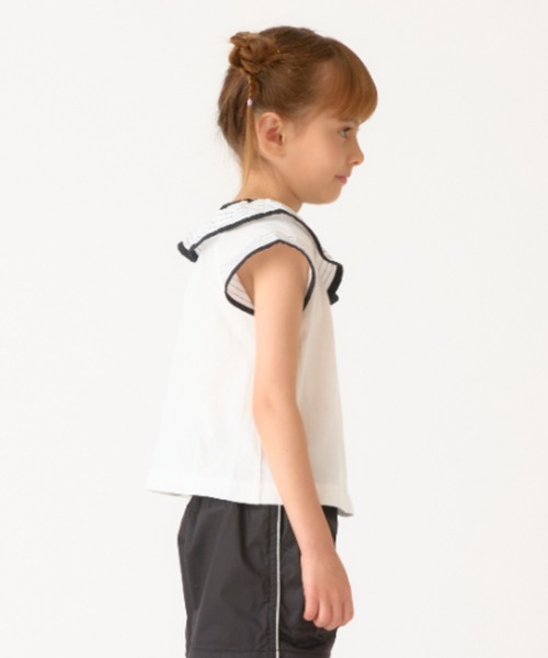 HAKKA KIDS(ハッカキッズ)の「ラグランフレア袖Tシャツ(Tシャツ/カットソー・キッズ・ブラック/ホワイト・120cm/130cm)」の10枚目の写真