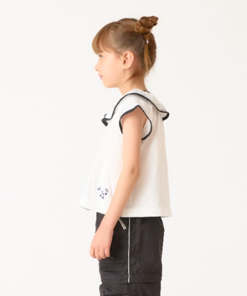 HAKKA KIDS(ハッカキッズ)の「ラグランフレア袖Tシャツ(Tシャツ/カットソー・キッズ・ブラック/ホワイト・120cm/130cm)」の11枚目の写真