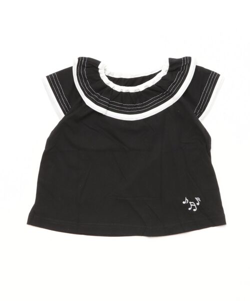 HAKKA KIDS(ハッカキッズ)の「ラグランフレア袖Tシャツ(Tシャツ/カットソー・キッズ・ブラック/ホワイト・120cm/130cm)」の13枚目の写真
