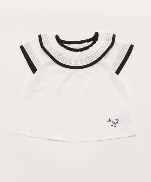 HAKKA KIDS(ハッカキッズ)の「ラグランフレア袖Tシャツ(Tシャツ/カットソー・キッズ・ブラック/ホワイト・120cm/130cm)」の14枚目の写真