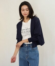 イージー ショート カーディガン