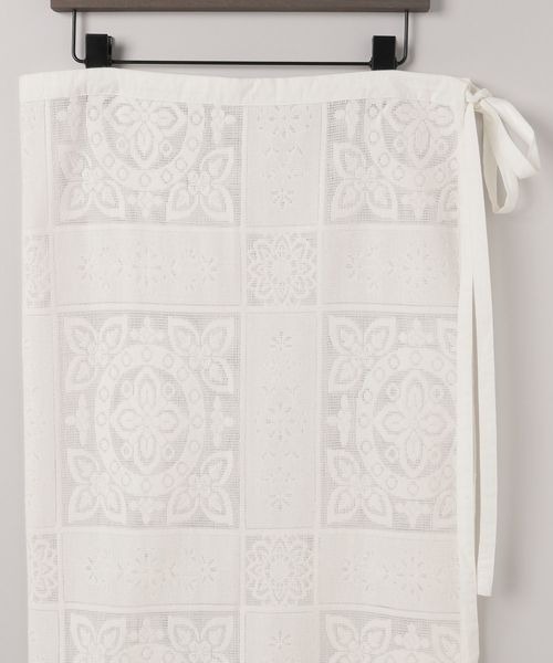 eL（エル）の「【eL】Embroidery Lace Wrap Skirt/291438（スカート・レディース・オフホワイト/ブラック・FREE）」の15枚目の写真