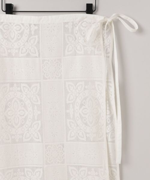 eL（エル）の「【eL】Embroidery Lace Wrap Skirt/291438（スカート・レディース・オフホワイト/ブラック・FREE）」の18枚目の写真