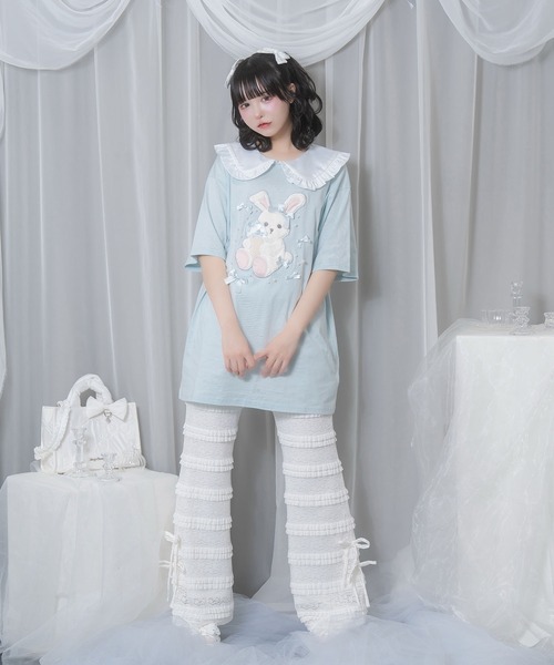 ハニーシナモン アイスリボンハニーちゃん襟付きTシャツ アイスリボンハニーちゃん襟付きTシャツ（Tシャツ/カットソー