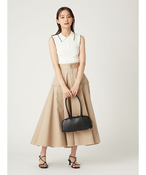 FRAY I.D（フレイアイディー）の「ノースリーブケーブルニットポロ／ウォッシャブル（ニット/セーター・レディース・ブラック/ライトブルー/アイボリー/グリーン・FREE）」の19枚目の写真