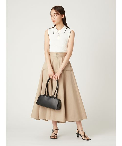 FRAY I.D（フレイアイディー）の「ノースリーブケーブルニットポロ／ウォッシャブル（ニット/セーター・レディース・ブラック/ライトブルー/アイボリー/グリーン・FREE）」の20枚目の写真