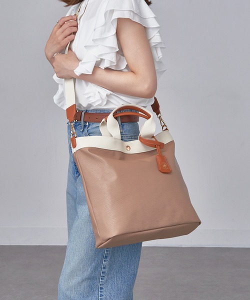 BEVERLY HILLS POLO CLUB(ビバリーヒルズポロクラブ)の「【BEVERLY HILLS POLO CLUB】≪別注≫A4収納可能 ハイクオリティPUレザーショルダーバッグ BH9013(ショルダーバッグ・レディース・ホワイト/ブラック/ベージュ・FREE)」の19枚目の写真