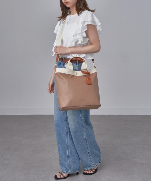 BEVERLY HILLS POLO CLUB(ビバリーヒルズポロクラブ)の「【BEVERLY HILLS POLO CLUB】≪別注≫A4収納可能 ハイクオリティPUレザーショルダーバッグ BH9013(ショルダーバッグ・レディース・ホワイト/ブラック/ベージュ・FREE)」の22枚目の写真
