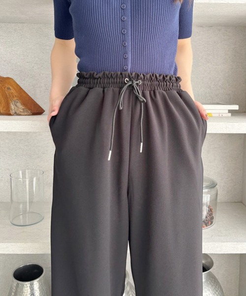 Good Riddance（グッドリダンス）の「【Good Riddance】ウエストギャザー リボン ストレート ラフパンツ（その他パンツ・レディース・ブラック/チャコールグレー/ベージュ・M）」の17枚目の写真