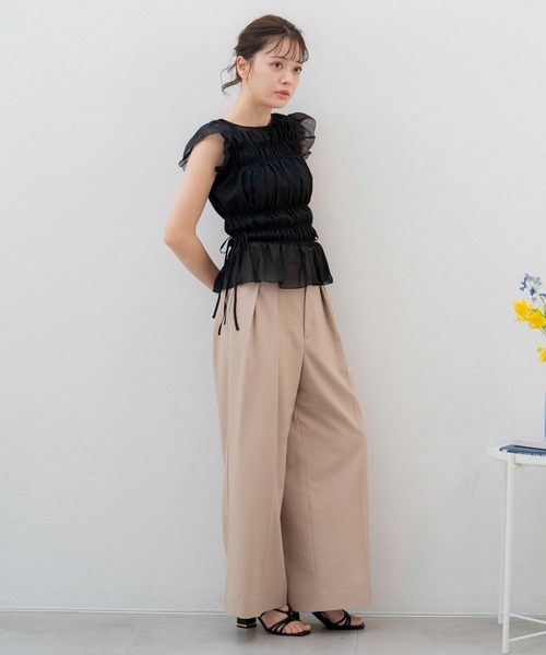 NOELA(ノエラ)の「シャーリングブラウス(シャツ/ブラウス・レディース・サックスブルー/ブラック/オフホワイト・フリー)」の20枚目の写真