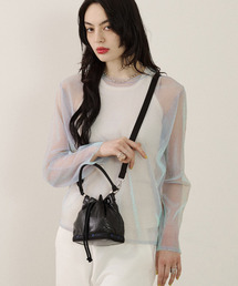 LeSportsac（レスポートサック）の「SM DRAWSTRING BAG アストロブラック（ショルダーバッグ）」