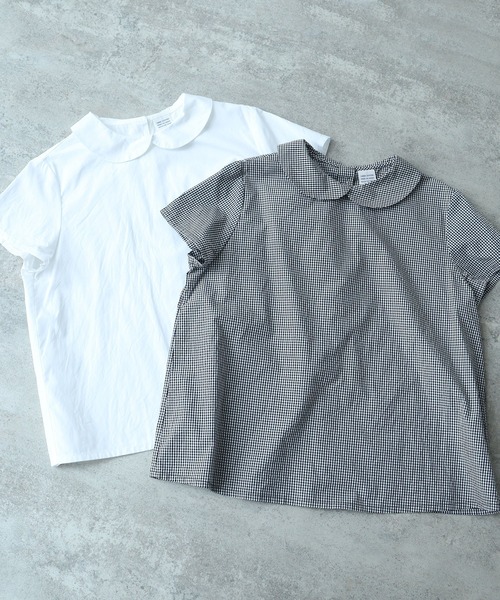 bulle de savon（ビュルデサボン）の「△itsumo 丸衿半袖ブラウス（シャツ/ブラウス・レディース・ホワイト/その他・FREE）」の20枚目の写真