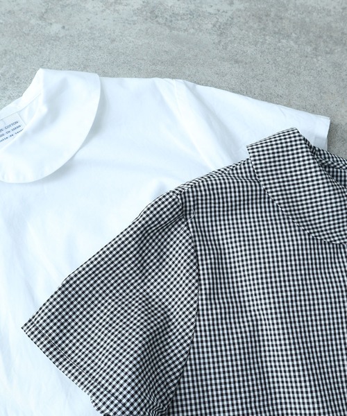 bulle de savon（ビュルデサボン）の「△itsumo 丸衿半袖ブラウス（シャツ/ブラウス・レディース・ホワイト/その他・FREE）」の21枚目の写真