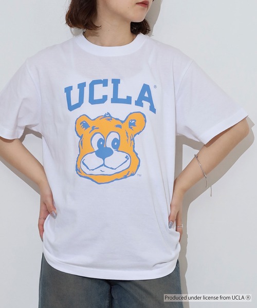 UCLA（ユーシーエルエー）の「UCLA SHORT SLEEVE T-SHIRT カレッジ（Tシャツ/カットソー・メンズ・スミクロ/ホワイト・L/XL/M）」の5枚目の写真