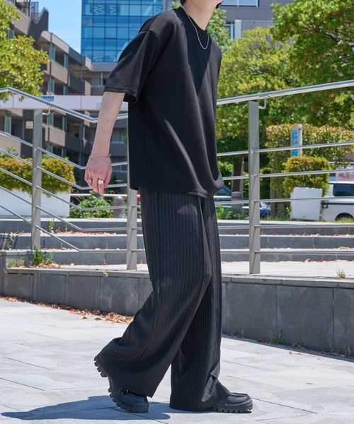 epnok(エプノック)の「ベーシックルーズ半袖ポンチTee(Tシャツ/カットソー・メンズ・オフホワイト/ブラック/グレイッシュブルー・LARGE/MEDIUM/SMALL)」の11枚目の写真