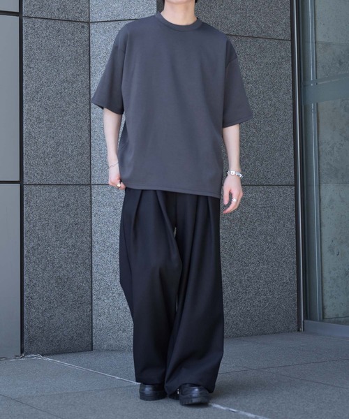 epnok(エプノック)の「ベーシックルーズ半袖ポンチTee(Tシャツ/カットソー・メンズ・オフホワイト/ブラック/グレイッシュブルー・LARGE/MEDIUM/SMALL)」の18枚目の写真