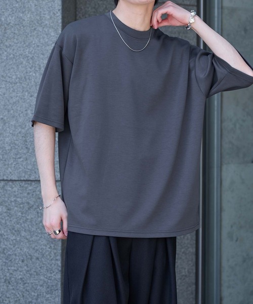 epnok(エプノック)の「ベーシックルーズ半袖ポンチTee(Tシャツ/カットソー・メンズ・オフホワイト/ブラック/グレイッシュブルー・LARGE/MEDIUM/SMALL)」の15枚目の写真