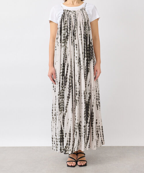 RIVE DROITE（リヴドロワ）の「【à Nice （ア ・ニース）】タイダイプリントキャミドレス（ワンピース・レディース・ブラック/カーキ・FREE）」の10枚目の写真