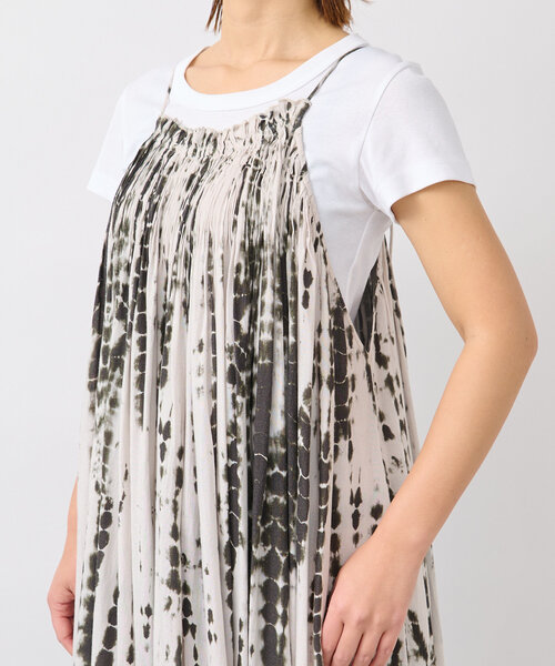 RIVE DROITE（リヴドロワ）の「【à Nice （ア ・ニース）】タイダイプリントキャミドレス（ワンピース・レディース・ブラック/カーキ・FREE）」の15枚目の写真