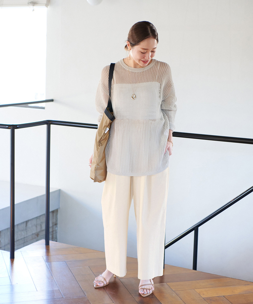 JOURNAL STANDARD（ジャーナルスタンダード）の「《追加3》ウォッシャブルC/LIVIS ワイドパンツ（その他パンツ・レディース・ライトグレー/ブラック/ピンク/オートミール・40/38/36/34）」の15枚目の写真