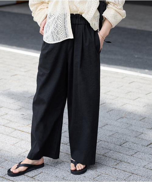 JOURNAL STANDARD（ジャーナルスタンダード）の「《追加3》ウォッシャブルC/LIVIS ワイドパンツ（その他パンツ・レディース・ライトグレー/ブラック/ピンク/オートミール・40/38/36/34）」の18枚目の写真