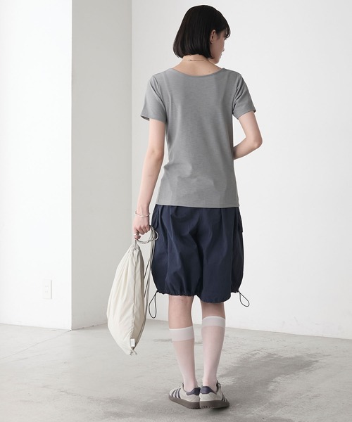 RIKA × forksy. 】ツイストデザイン 2way 半袖クルーネック