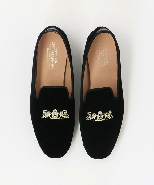 UNITED ARROWS（ユナイテッドアローズ）の「ベルベット スリッポン（スリッポン・メンズ・ブラック・41/40/42/43）」の3枚目の写真