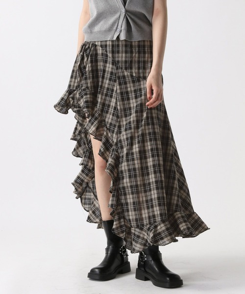 FOREVER 21（フォーエバー トゥエンティーワン）の「【2025SS】イレヘムロングスカート（スカート・レディース・チェック・FREE）」の11枚目の写真