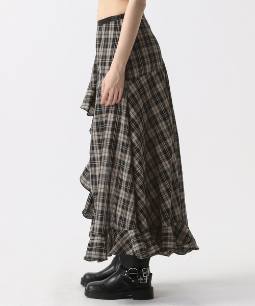 FOREVER 21（フォーエバー トゥエンティーワン）の「【2025SS】イレヘムロングスカート（スカート・レディース・チェック・FREE）」の8枚目の写真