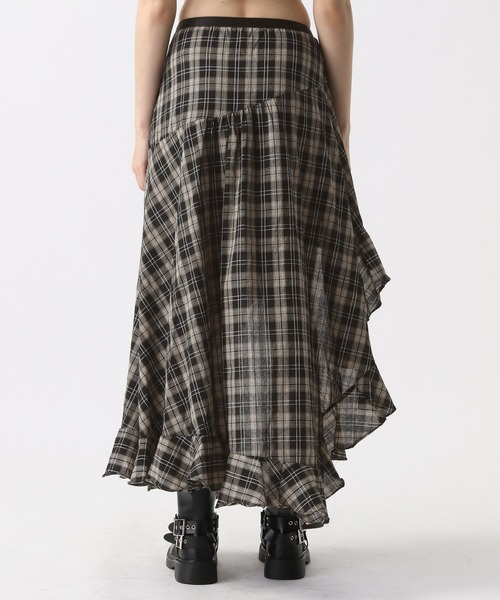 FOREVER 21（フォーエバー トゥエンティーワン）の「【2025SS】イレヘムロングスカート（スカート・レディース・チェック・FREE）」の7枚目の写真