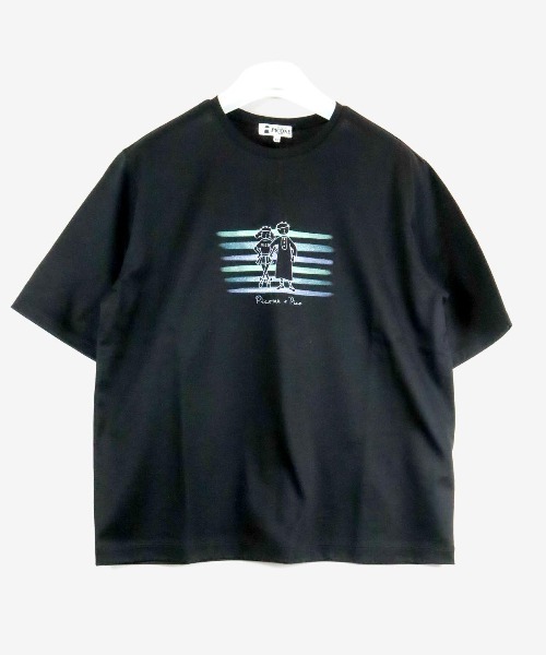 STUDIO PICONE(スタジオピッコーネ)の「コットン100%冷感プルオーバー(Tシャツ/カットソー・レディース・ライトブルー/ホワイト/ブラック・LL/M/L)」の3枚目の写真